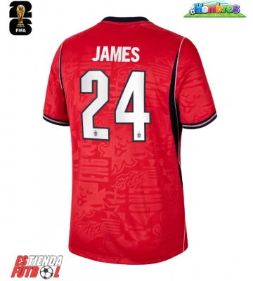 Inglaterra Reece James #24 Segunda Equipación Mundial 2026 Manga Corta